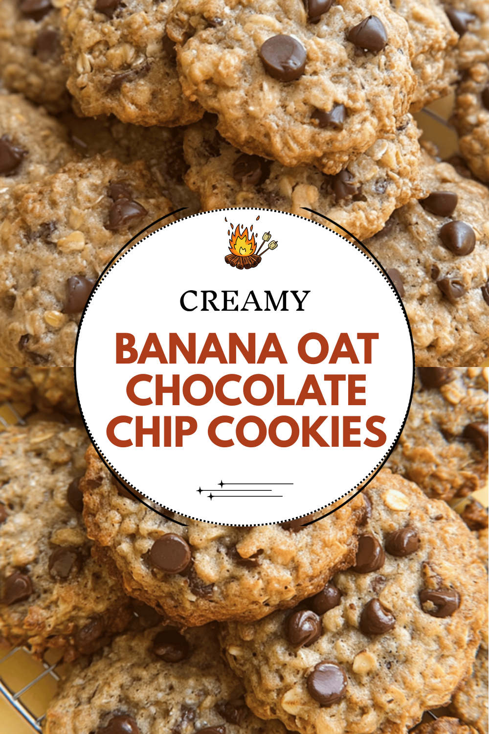 Banana Oat Chocolate Chip Cookies