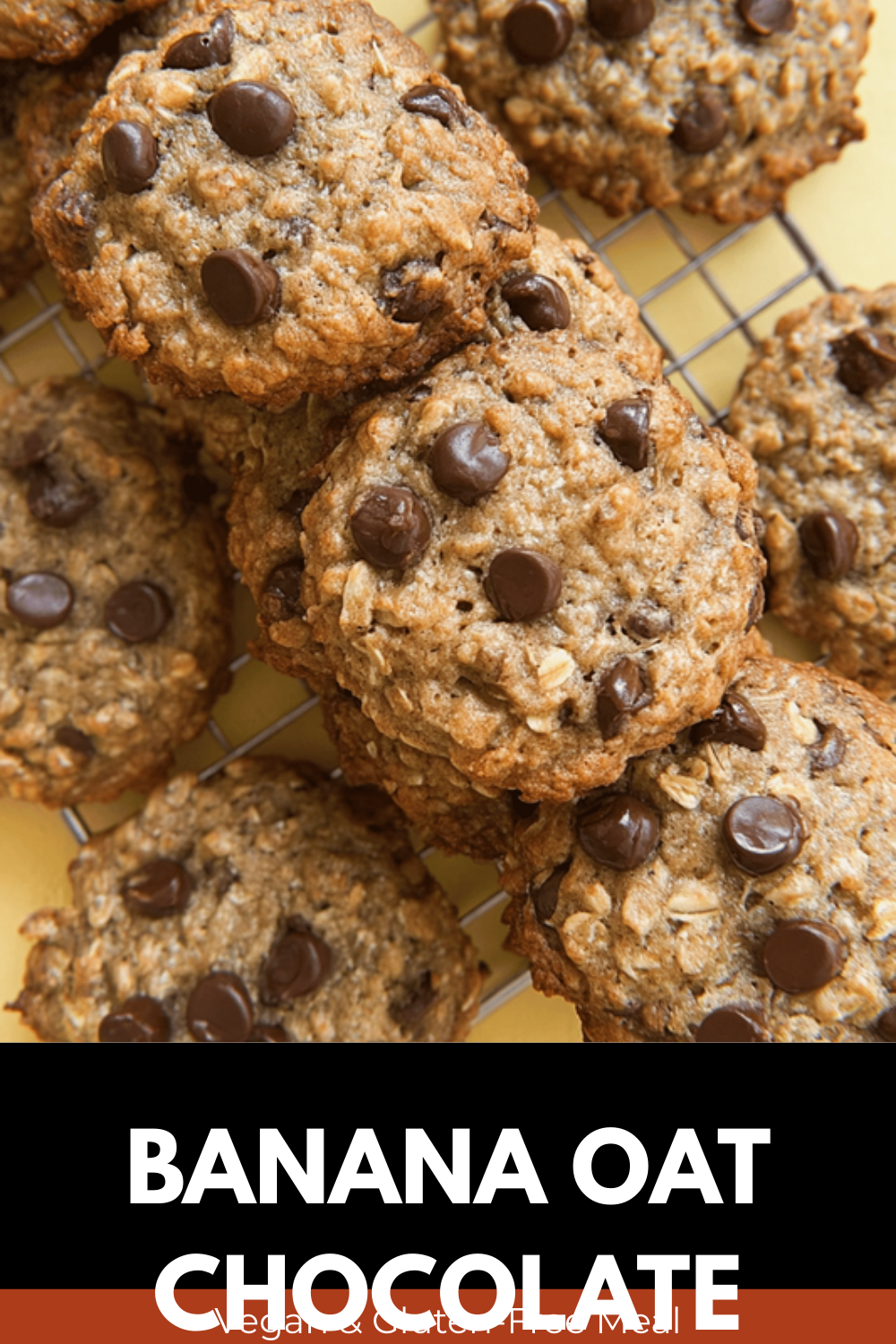 Banana Oat Chocolate Chip Cookies