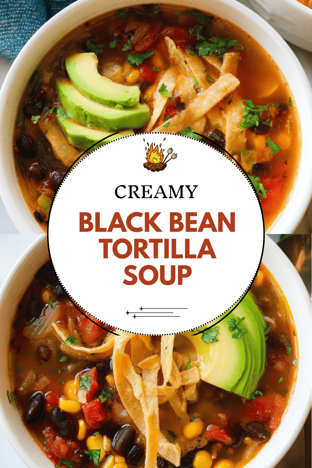 Black Bean Tortilla Soup With Fresh Salsa And Zesty Spices 6 Black Bean Tortilla Soup