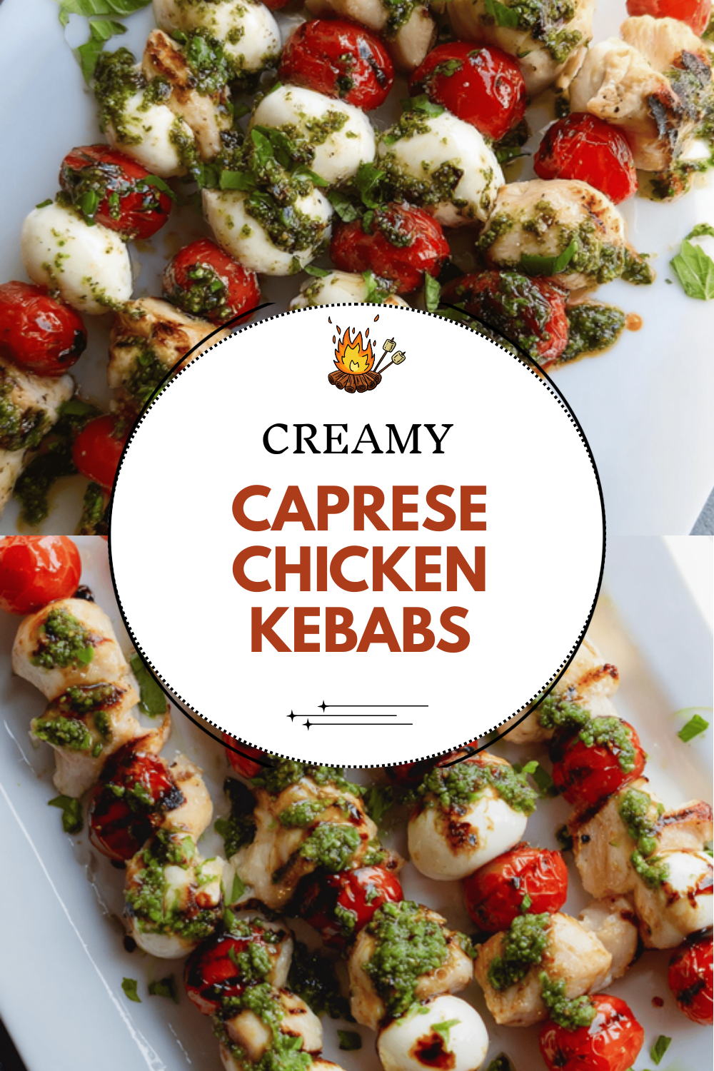 Caprese Chicken Kebabs