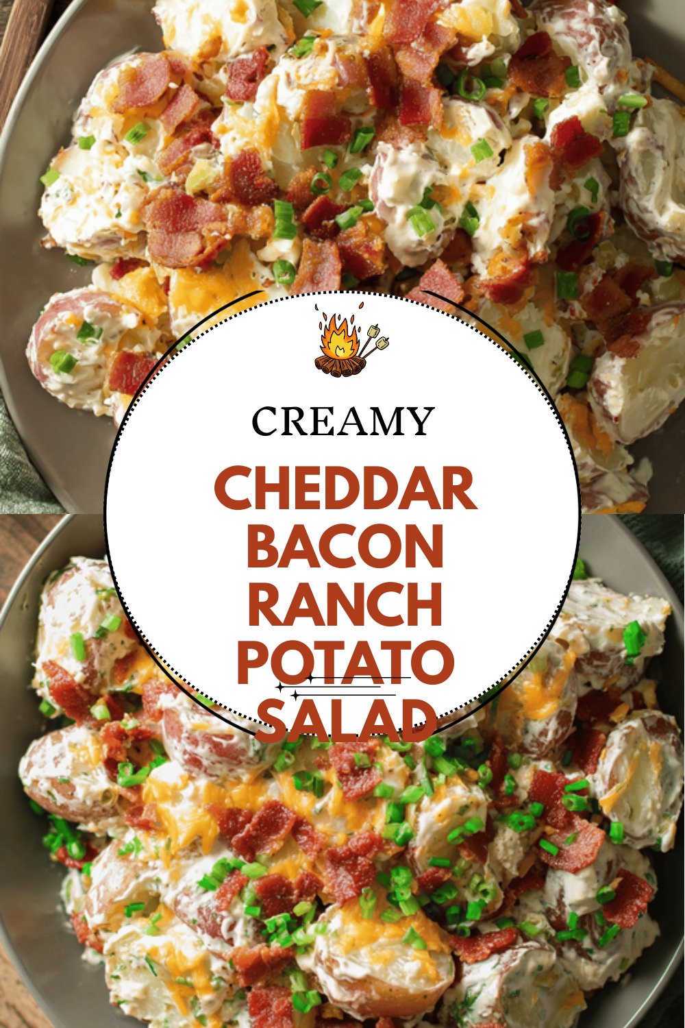 Cheddar Bacon Ranch Potato Salad