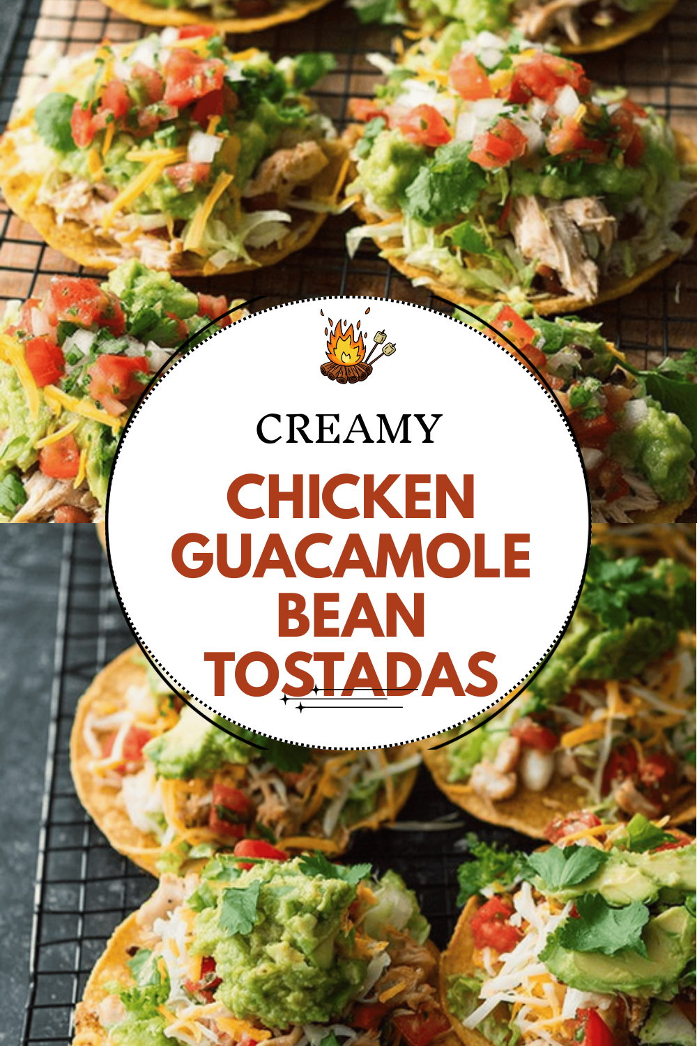 Tostadas With Chicken, Guacamole, And Beans For A Flavorful Meal 6 Chicken Guacamole Bean Tostadas
