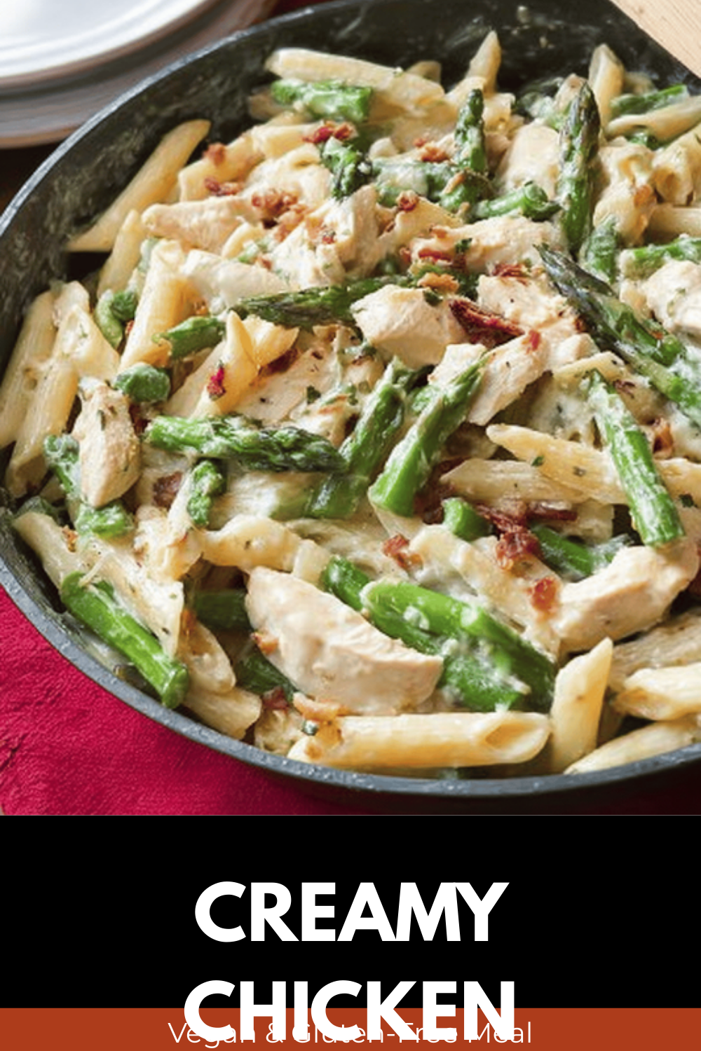 Creamy Chicken Asparagus Pasta