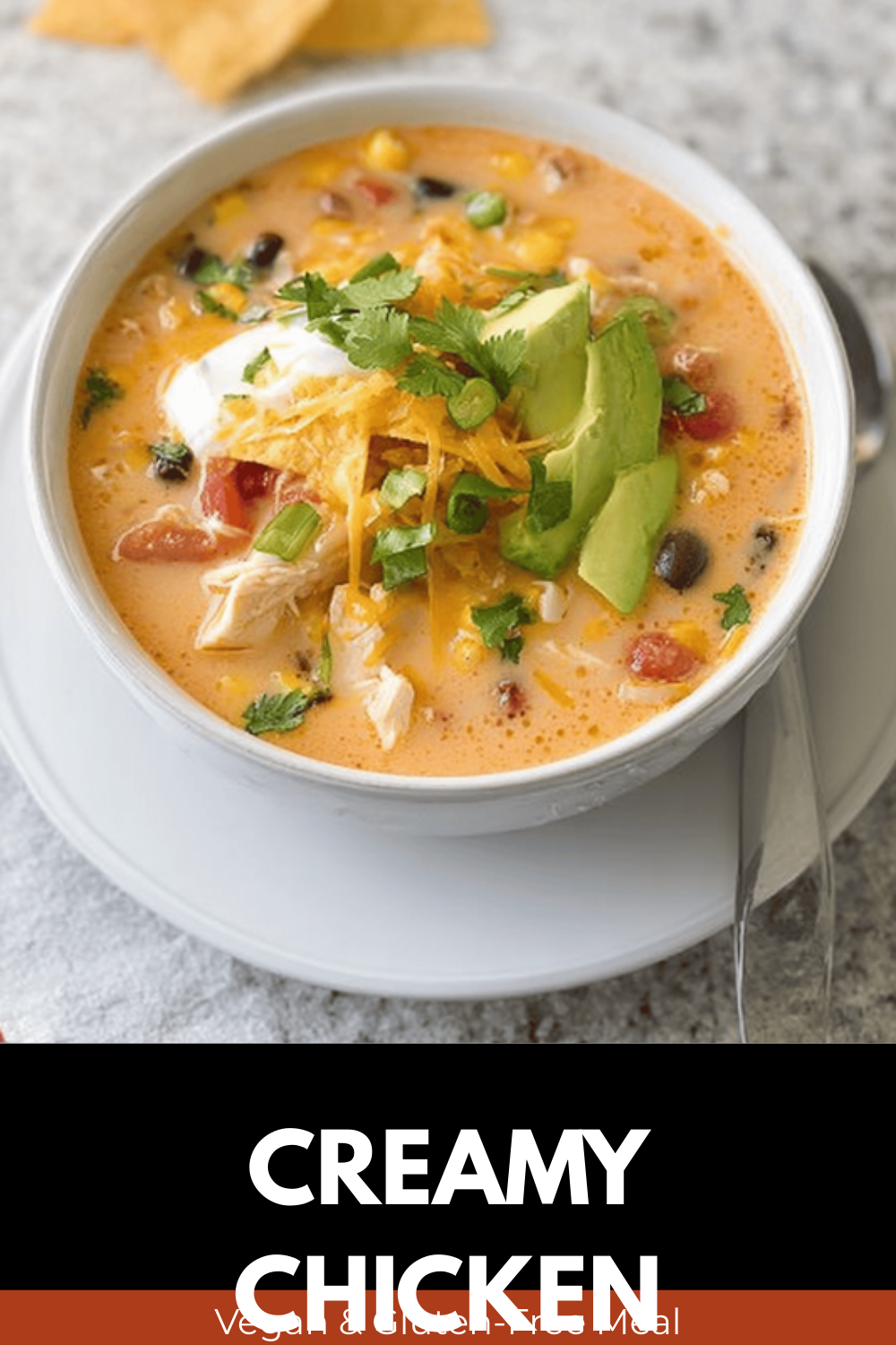 Creamy Chicken Tortilla Soup