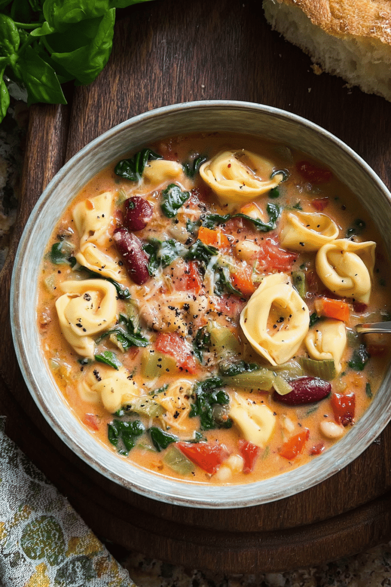 Creamy Tortellini Minestrone Soup 17.Png