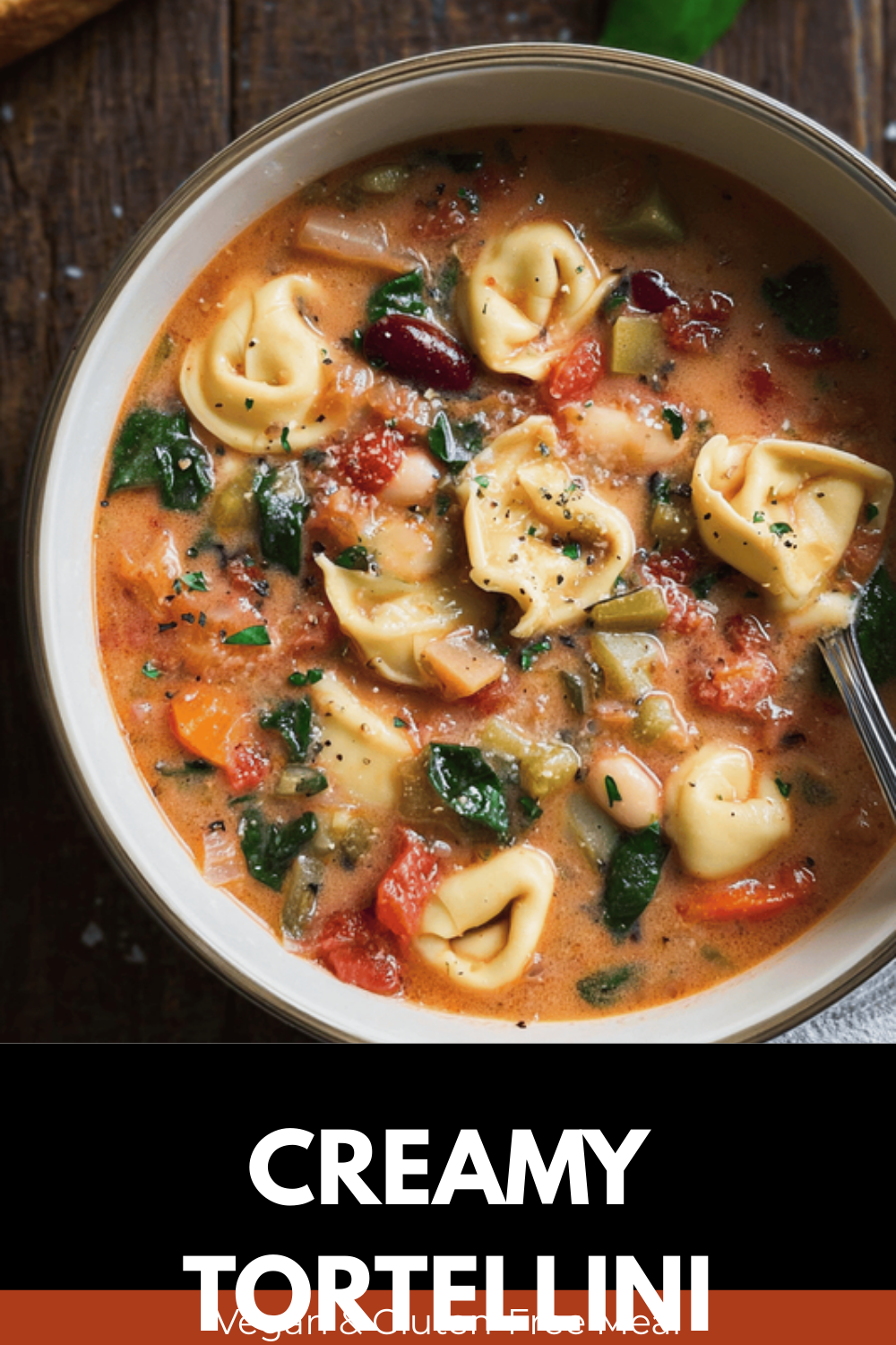 Creamy Tortellini Minestrone Soup