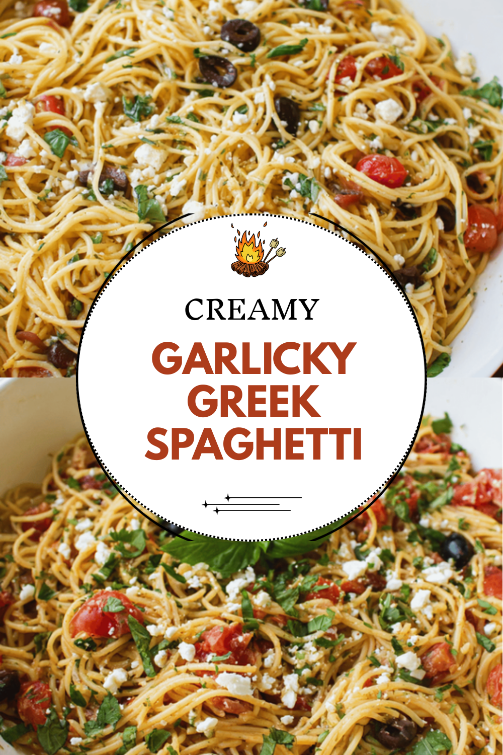 Garlicky Greek Spaghetti
