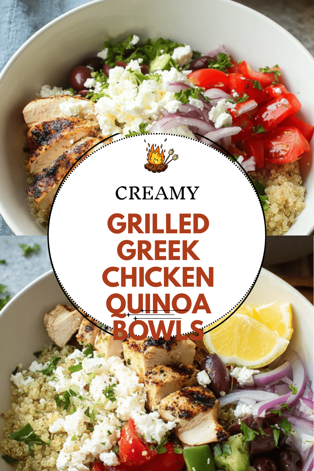 Grilled Greek Chicken Quinoa Bowls With Fresh Mediterranean Flavors 6 Grilled Greek Chicken Quinoa Bowls