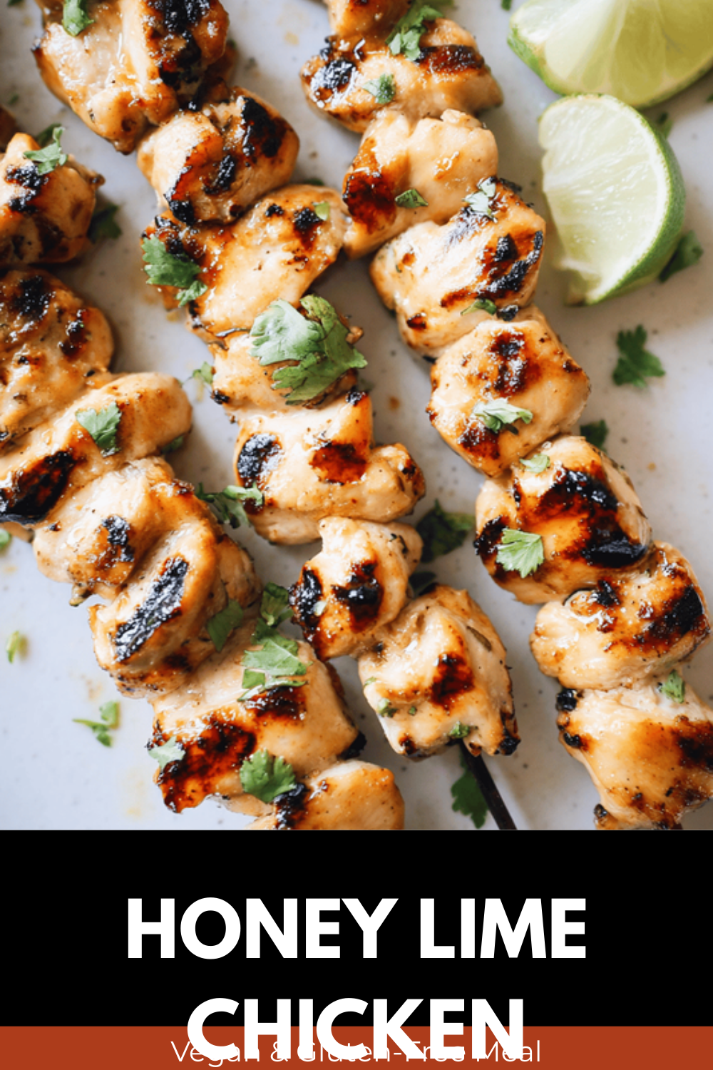 Honey Lime Chicken Skewers