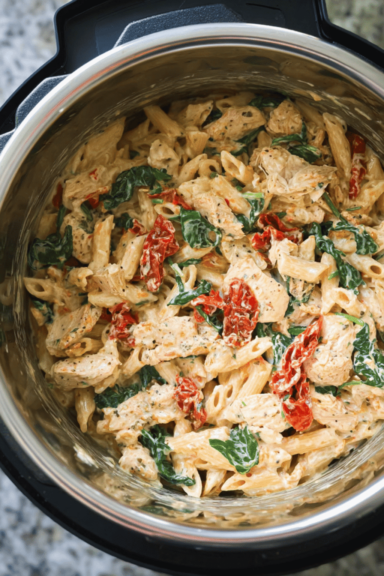 Instant Pot Creamy Tuscan Chicken Pasta 14.Png