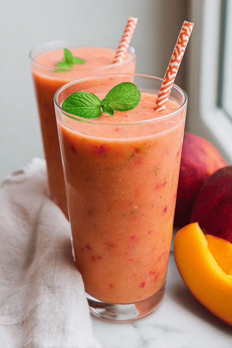 Mango Peach Strawberry Smoothie 31.Png