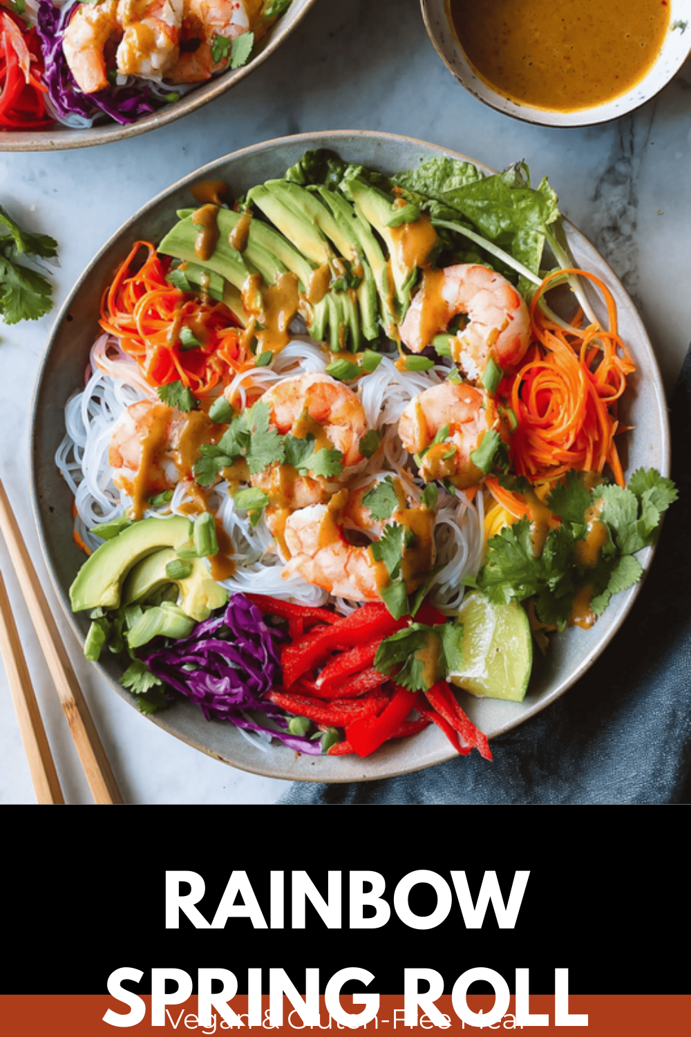 Rainbow Spring Roll Bowls