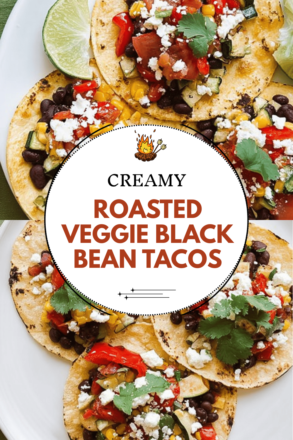 Roasted Veggie Black Bean Tacos