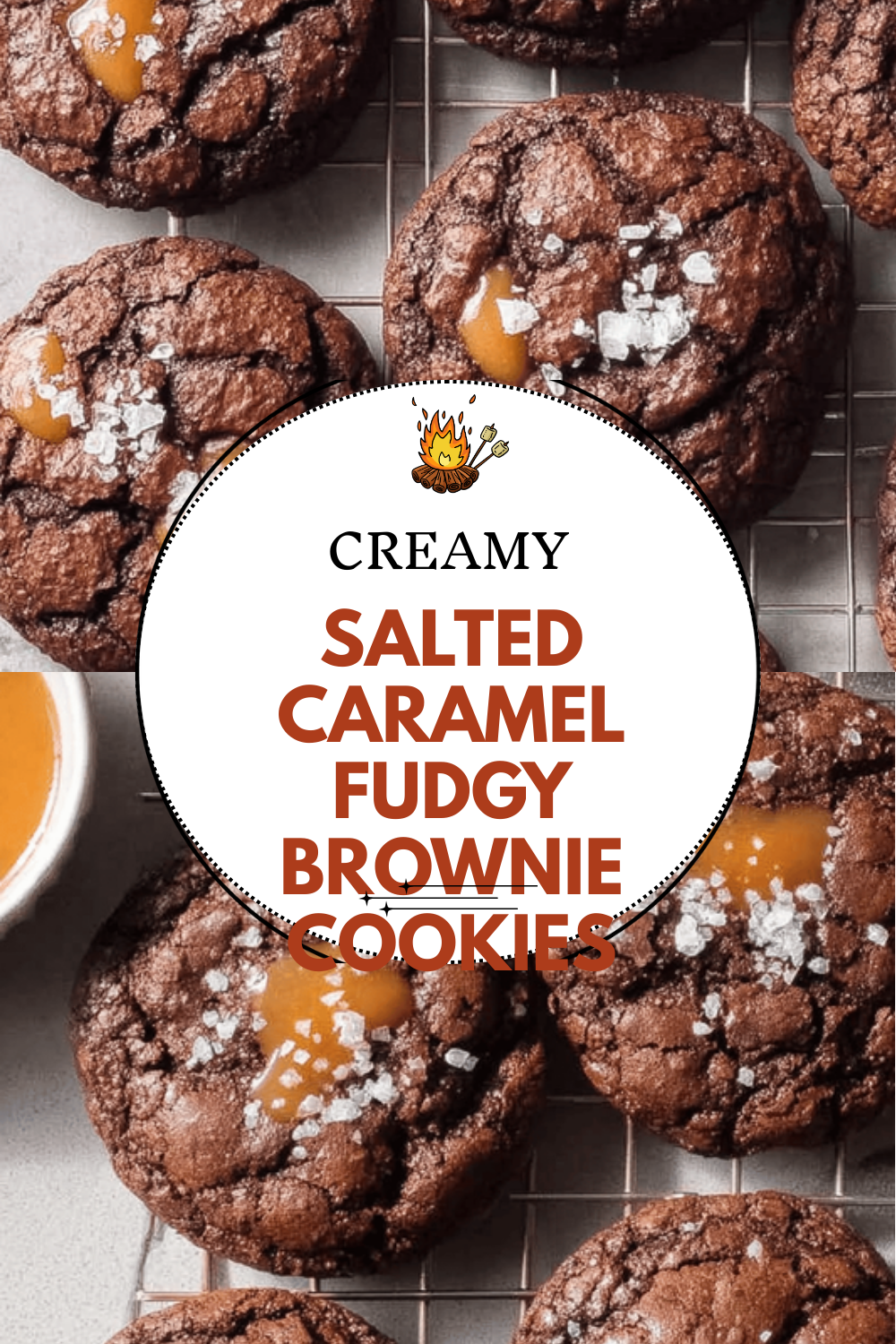 Salted Caramel Fudgy Brownie Cookies
