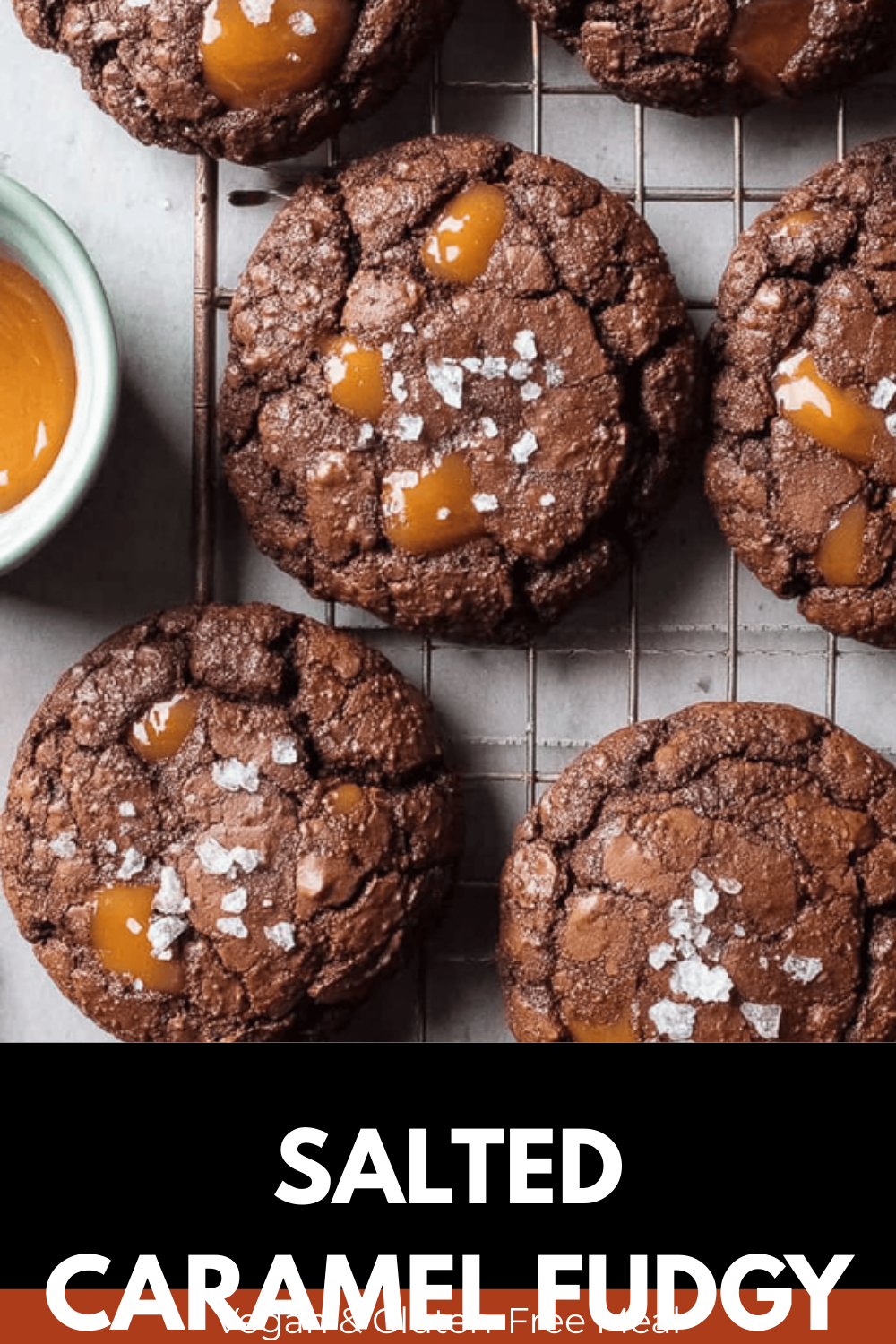 Salted Caramel Fudgy Brownie Cookies