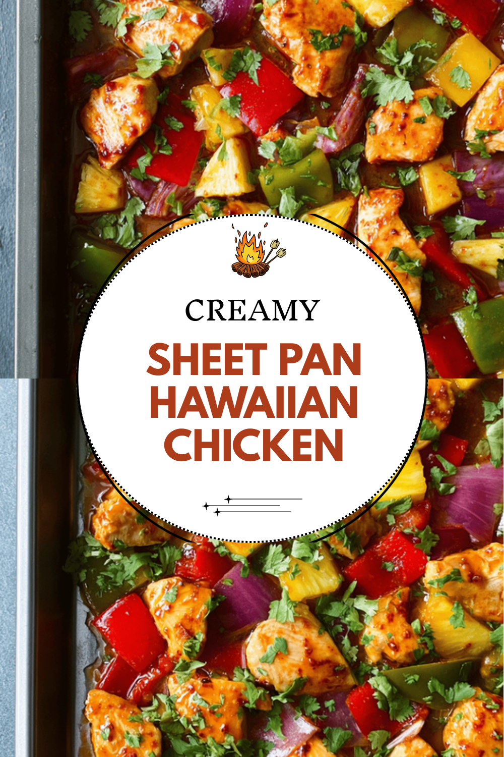 Hawaiian Chicken Sheet Pan Meal With Low Carb And Paleo Options 6 Sheet Pan Hawaiian Chicken