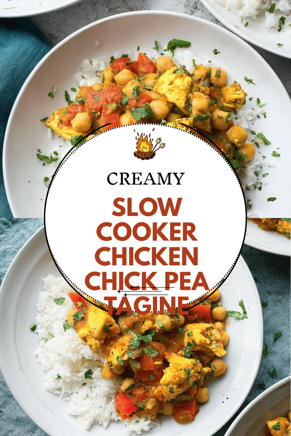 Slow Cooker Chicken Chick Pea Tagine