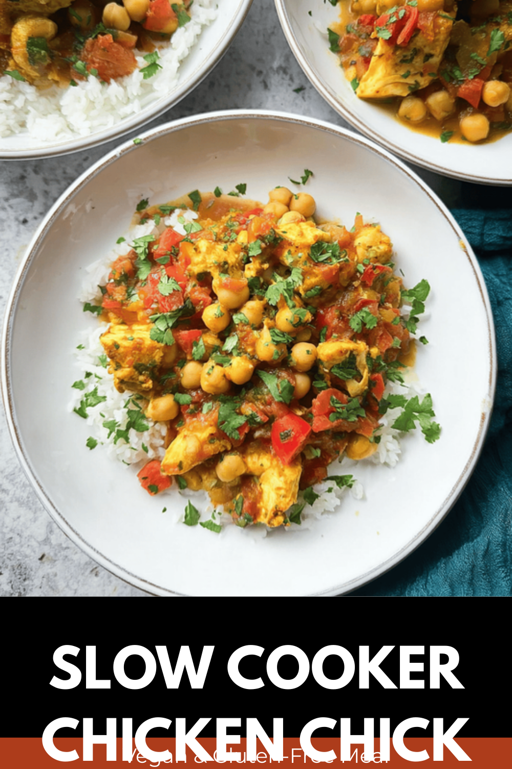 Slow Cooker Chicken Chick Pea Tagine