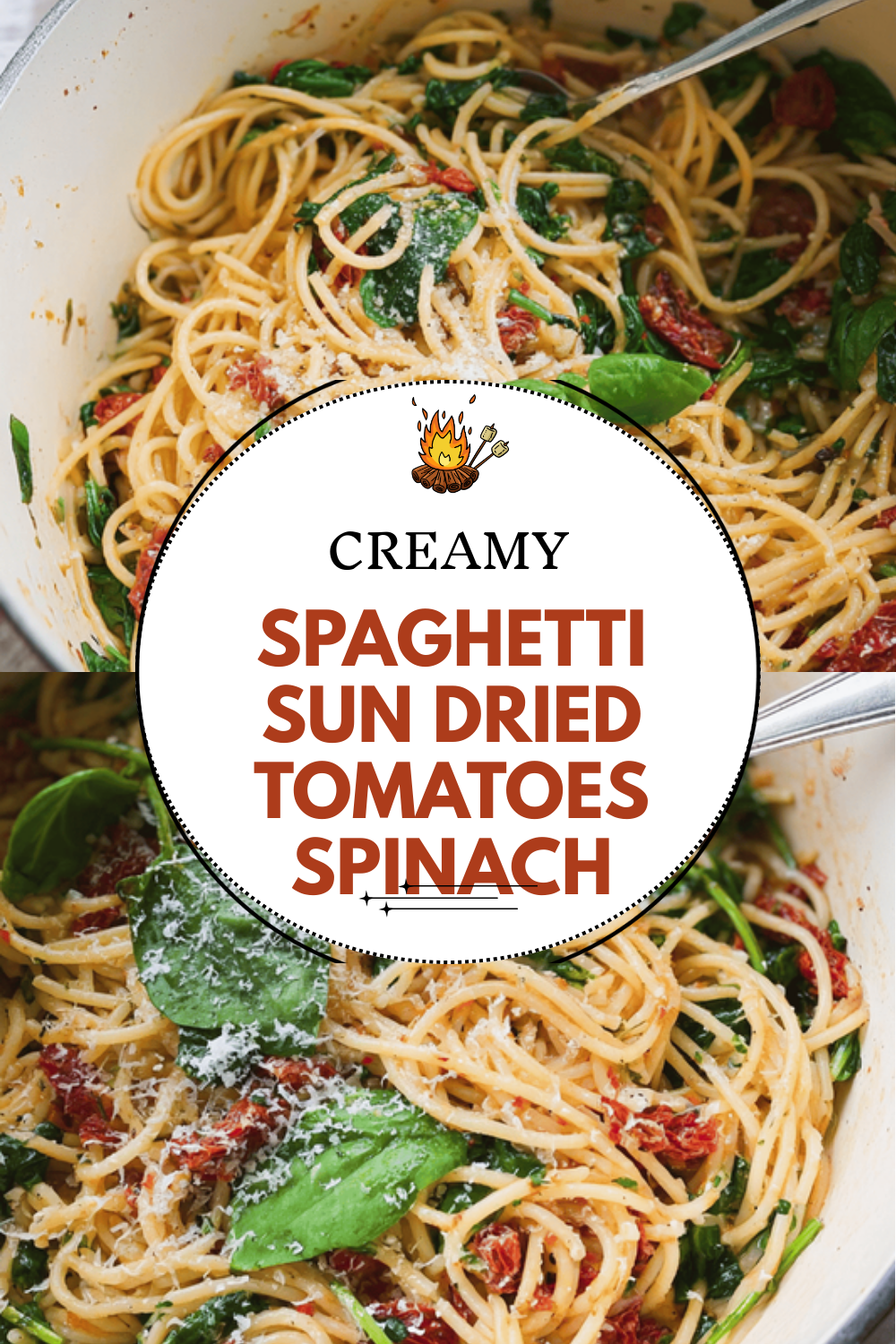 Spaghetti Sun Dried Tomatoes Spinach