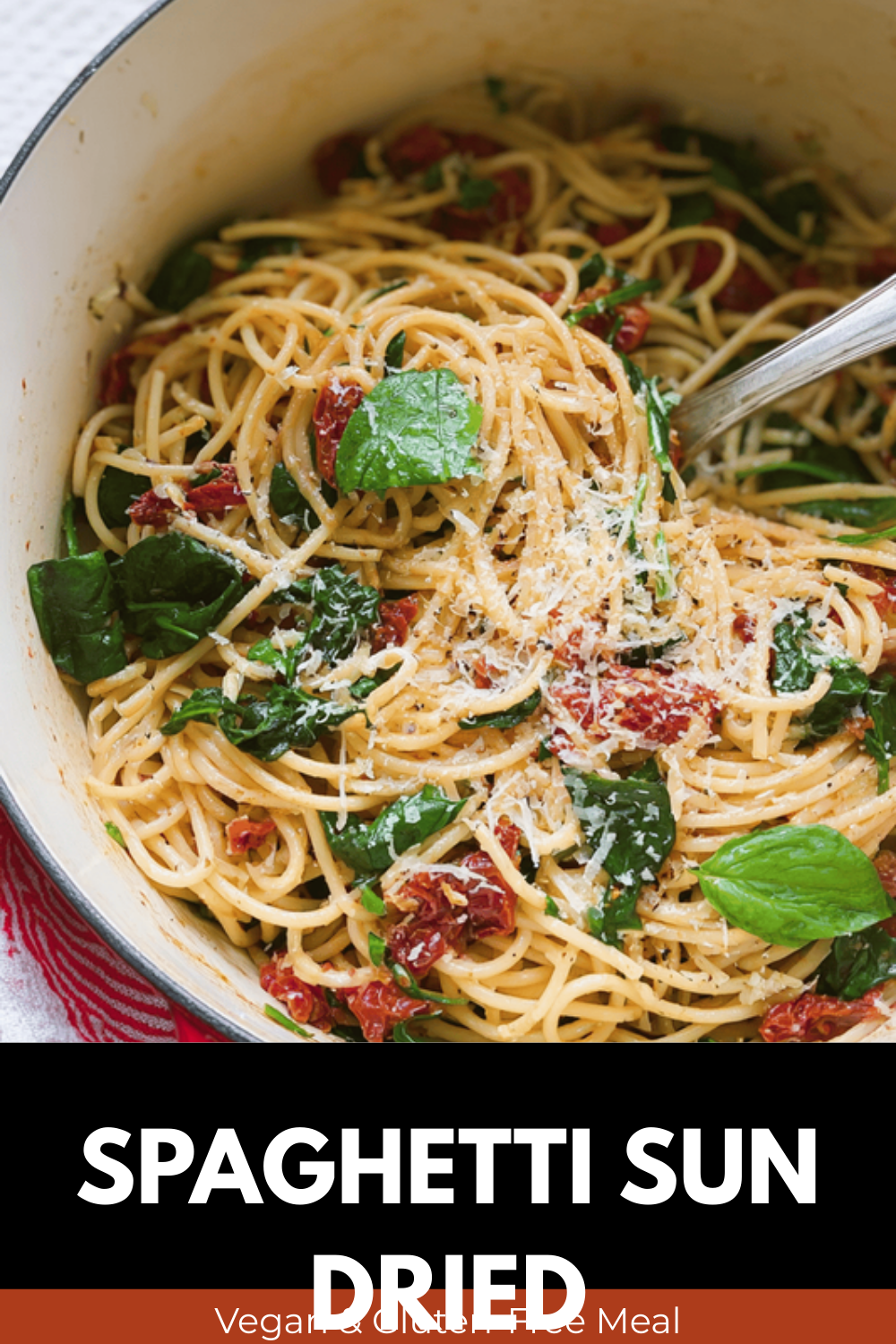 Spaghetti Sun Dried Tomatoes Spinach