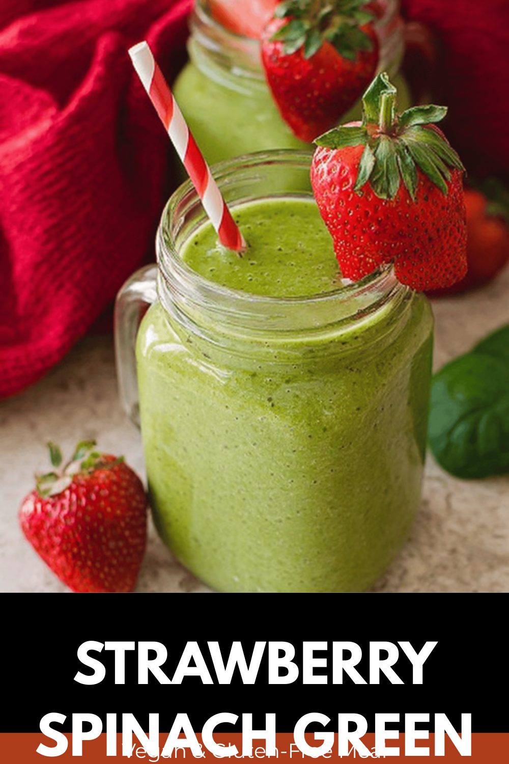 Strawberry Spinach Green Smoothie