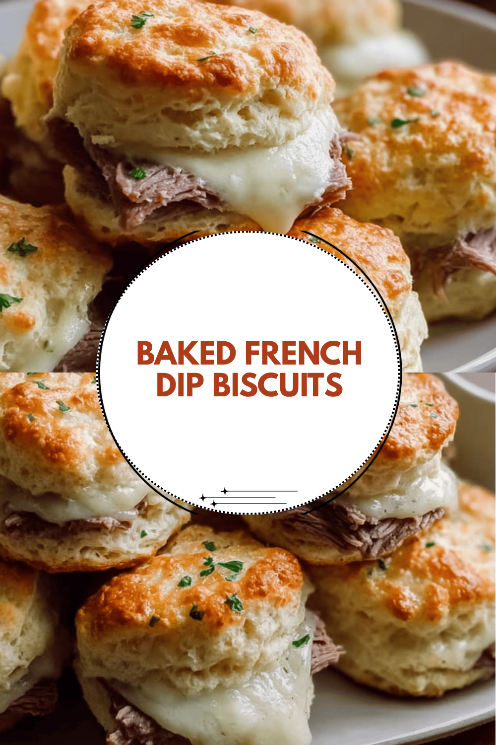 Baked French Dip Biscuits