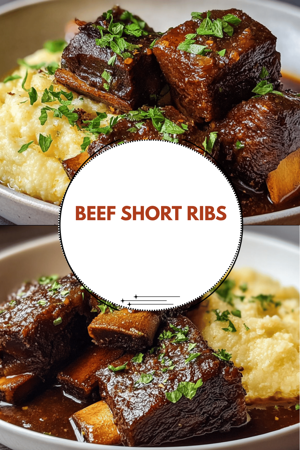 Braised Beef Short Ribs With Rich Red Wine Sauce Recipe 6 Beef Short Ribs