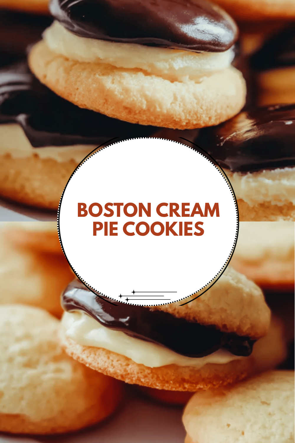 Boston Cream Pie Cookies