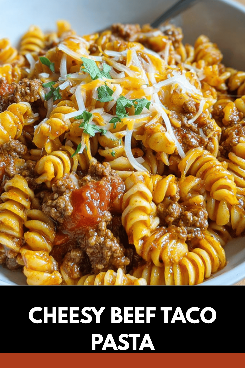 Cheesy Beef Taco Pasta
