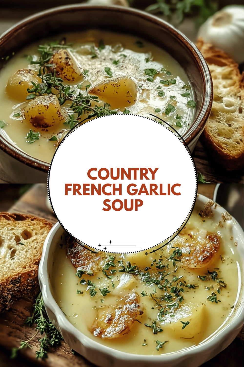 Country French Garlic Soup