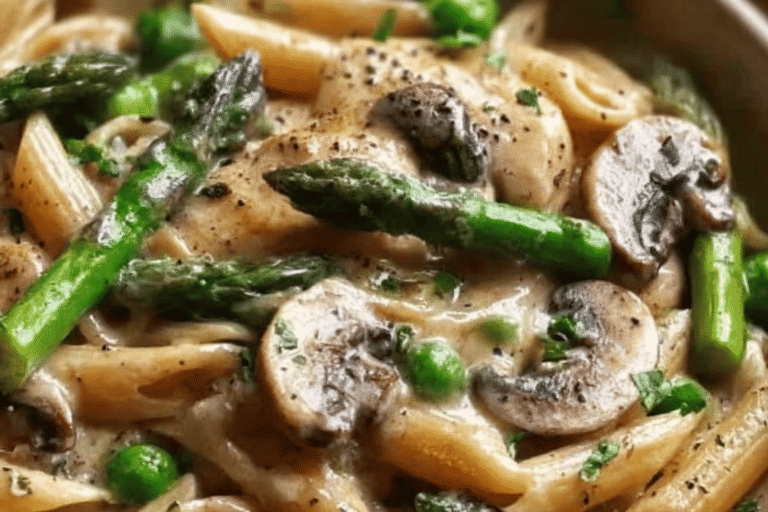 Creamy Mushroom And Asparagus Chicken Penne 25.Png