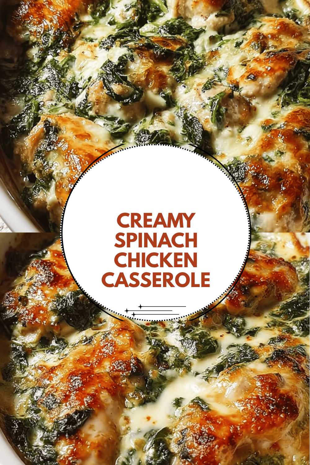 Creamy Spinach Chicken Casserole Made With Simple Ingredients 6 Creamy Spinach Chicken Casserole