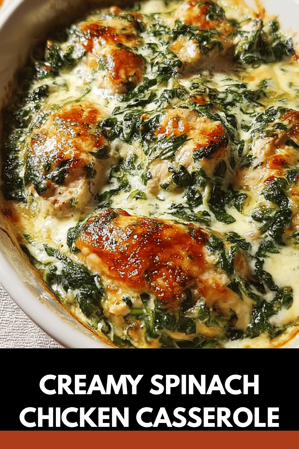 Creamy Spinach Chicken Casserole Made With Simple Ingredients 7 Creamy Spinach Chicken Casserole