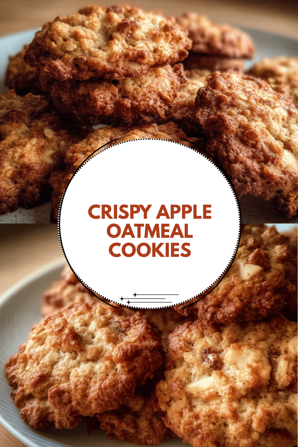 Crispy Apple Oatmeal Cookies