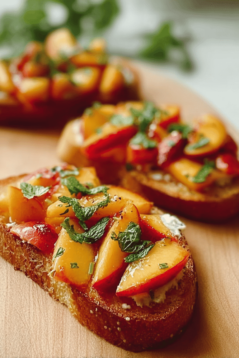 Fresh Peach Bruschetta 53.Png