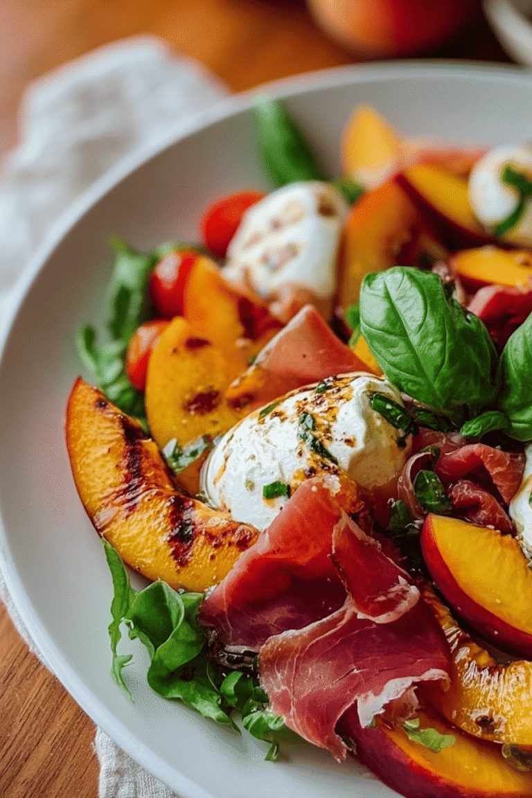 Grilled Nectarine Burrata Prosciutto Salad 3.Png