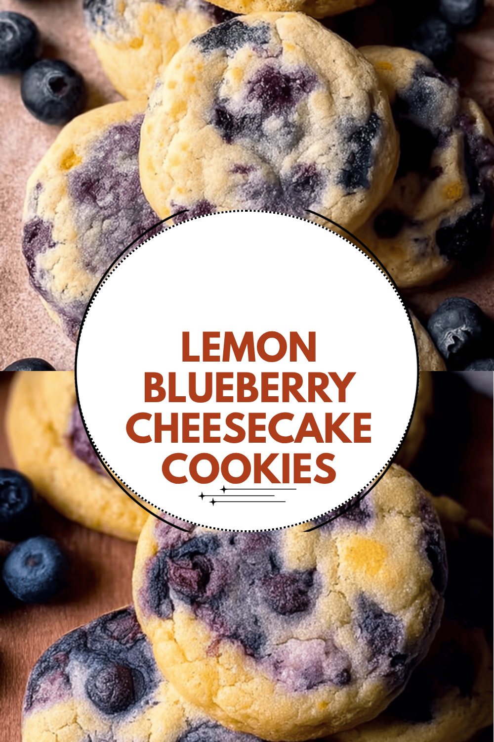 Lemon Blueberry Cheesecake Cookies