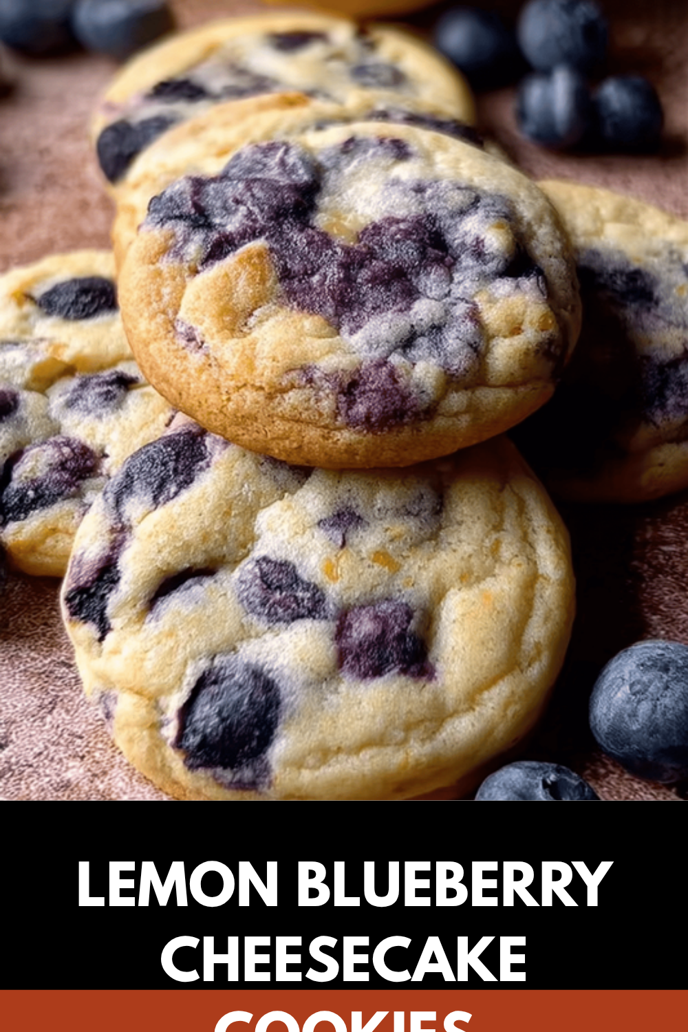 Lemon Blueberry Cheesecake Cookies