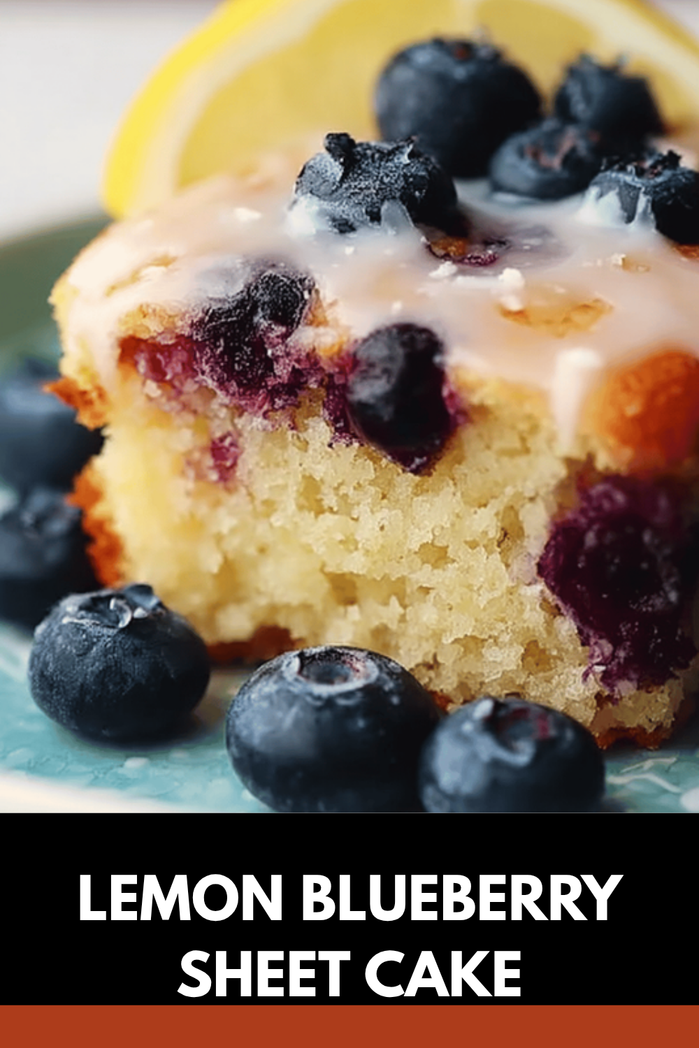 Lemon Blueberry Sheet Cake