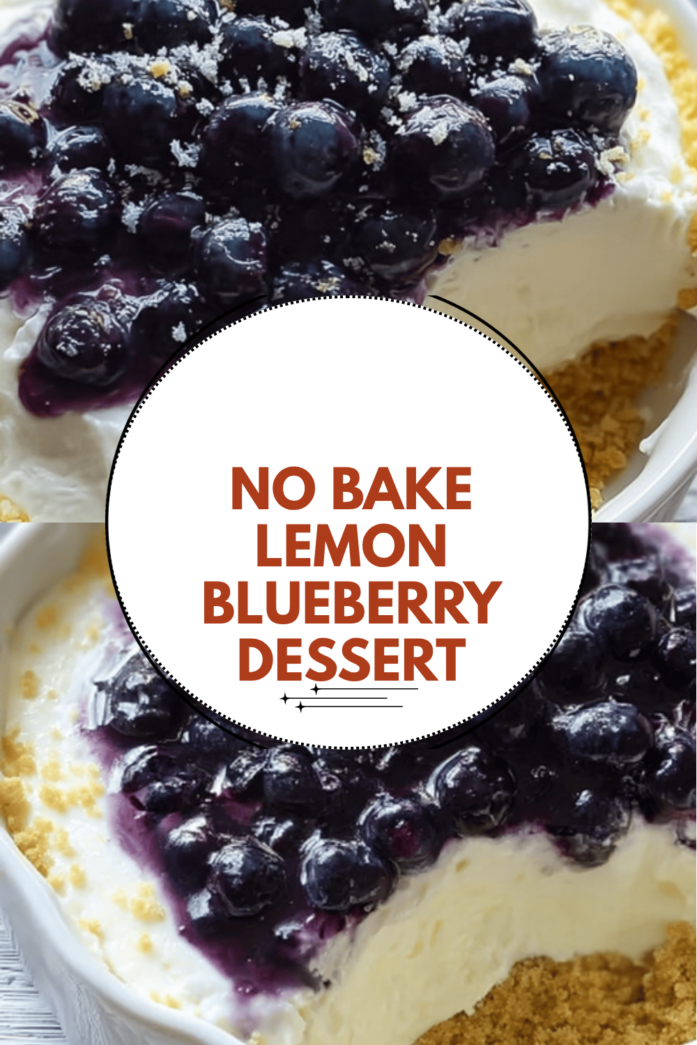 No Bake Lemon Blueberry Dessert