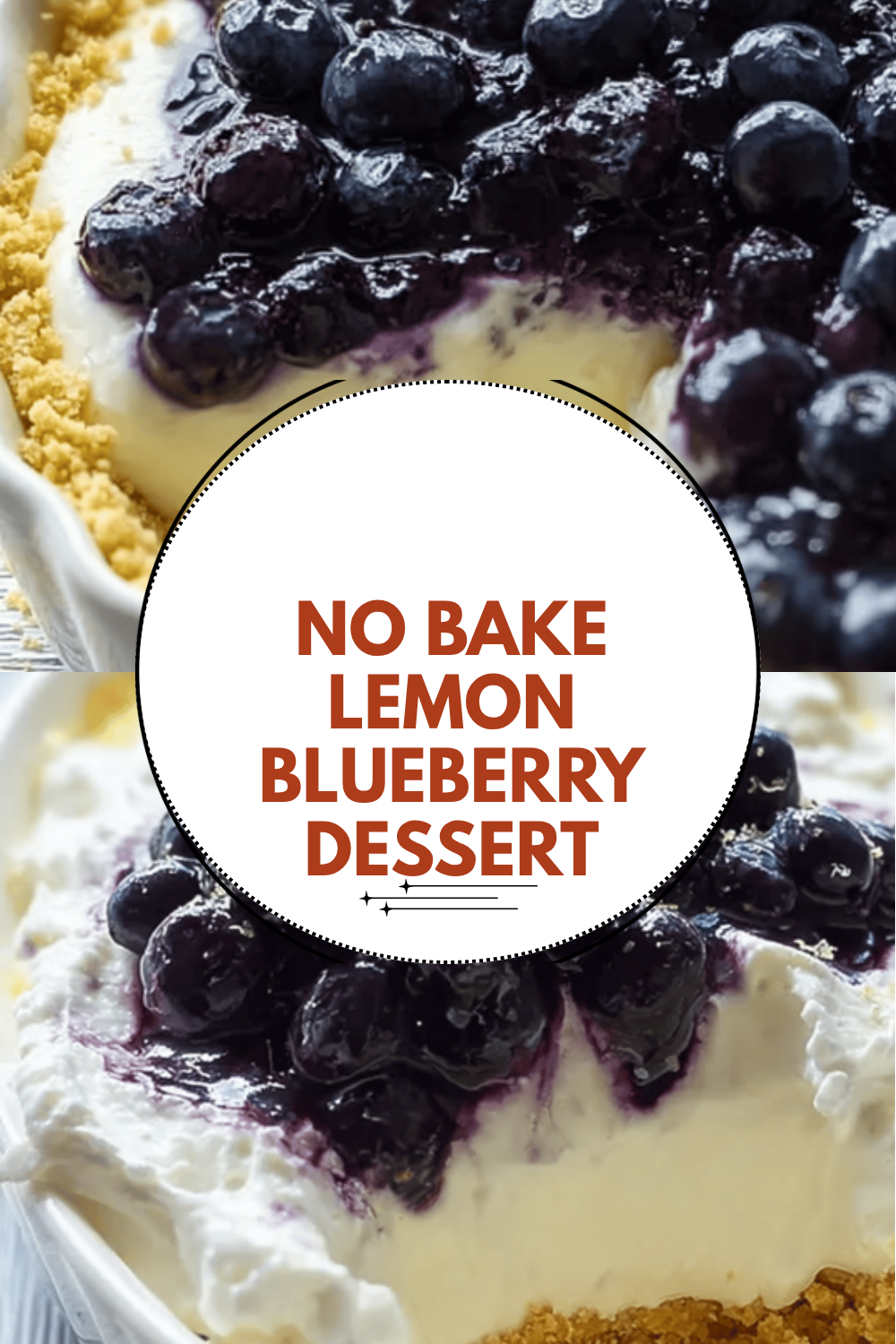 No Bake Lemon Blueberry Dessert