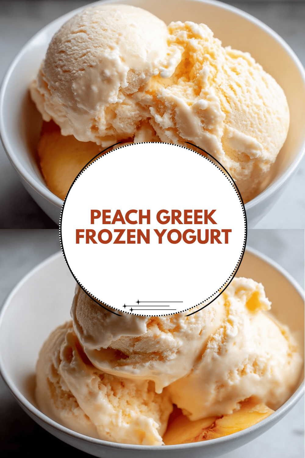 Peach Greek Frozen Yogurt