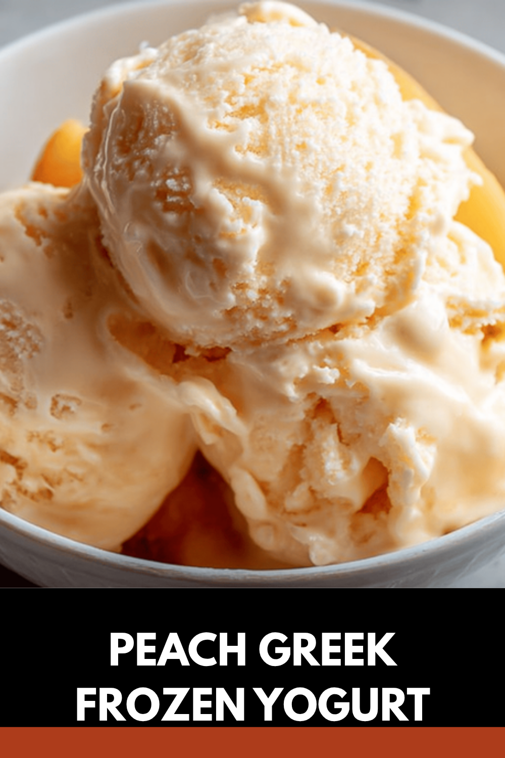 Peach Greek Frozen Yogurt