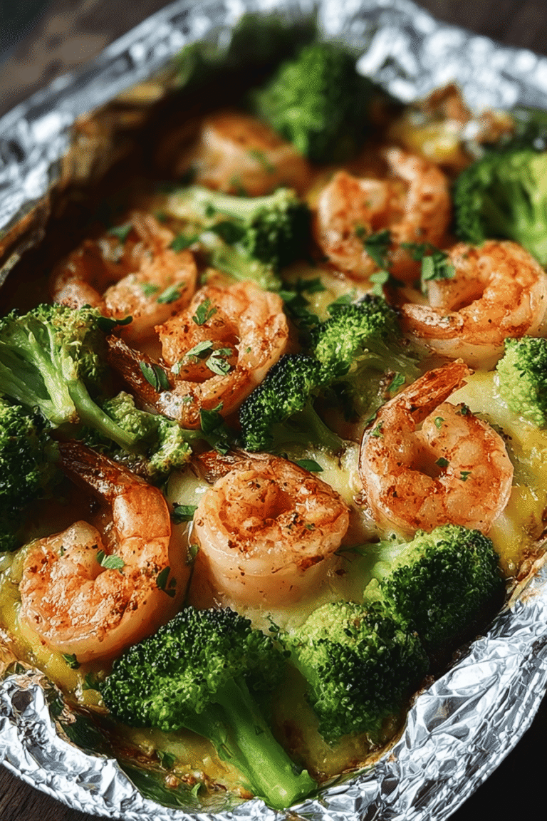 Shrimp And Broccoli Foil Bake 88.Png
