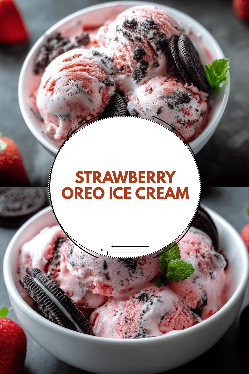 Strawberry Ice Cream With Oreo Cookies Recipe For Creamy Treats 6 Strawberry Oreo Ice Cream