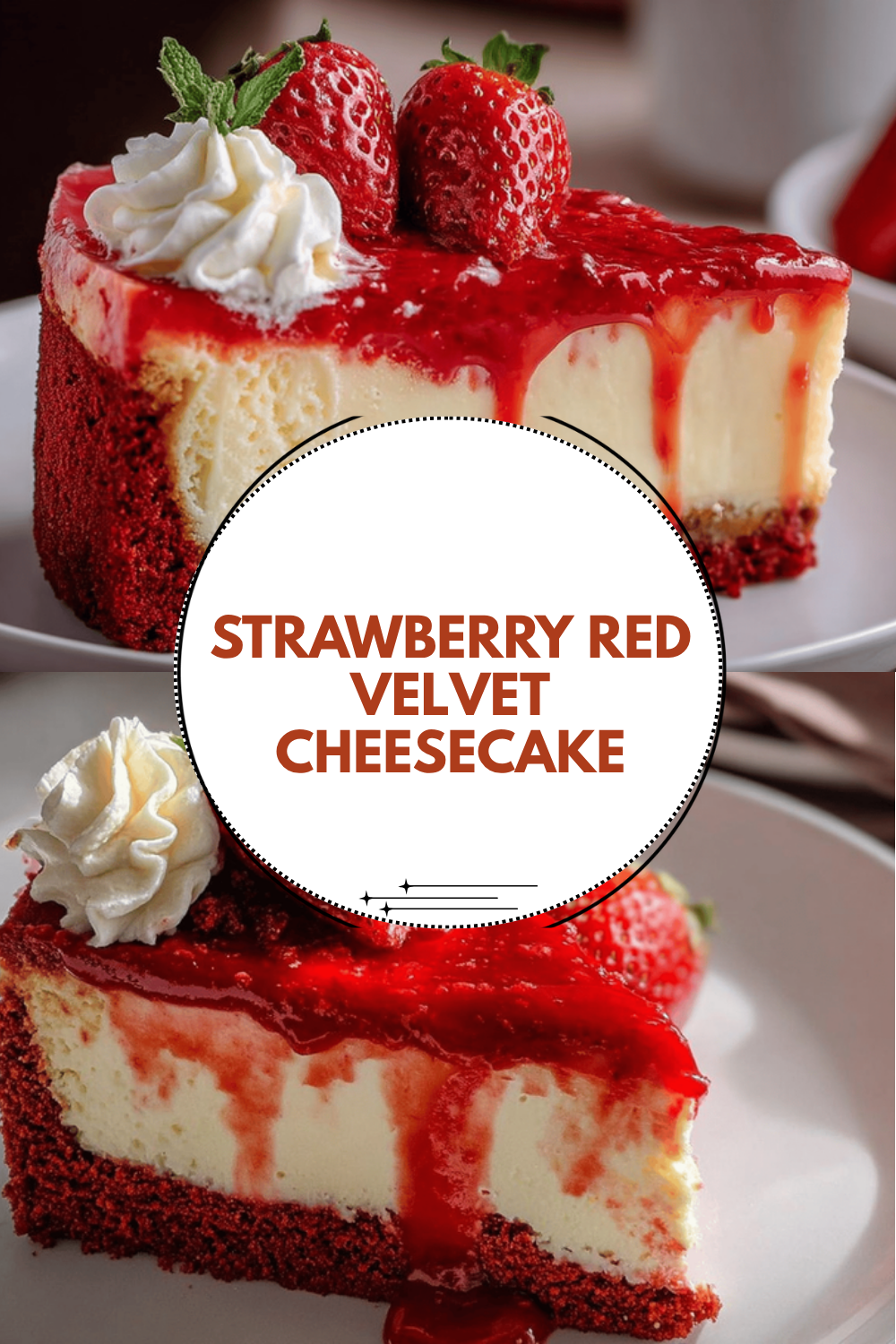 Strawberry Red Velvet Cheesecake