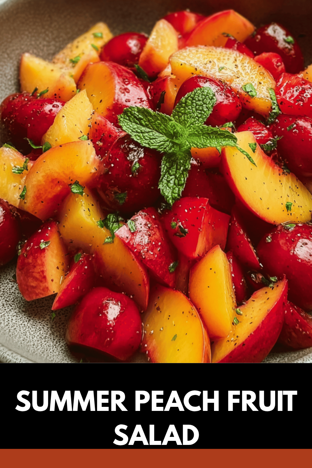 Summer Peach Fruit Salad
