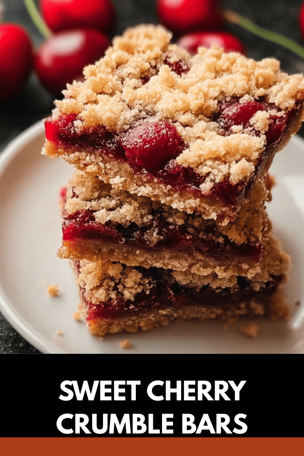 Cherry Pie Crumb Bars Recipe With A Buttery Crust And Sweet Filling 7 Sweet Cherry Crumble Bars