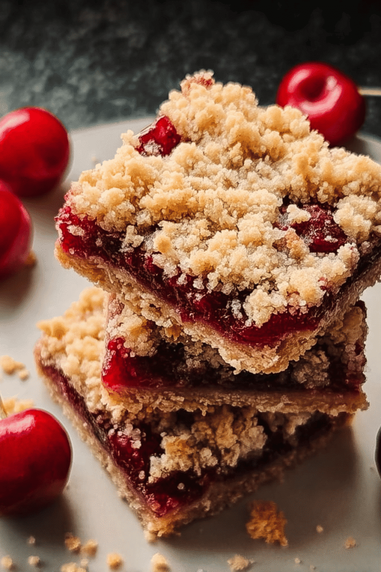 Sweet Cherry Crumble Bars 50.Png