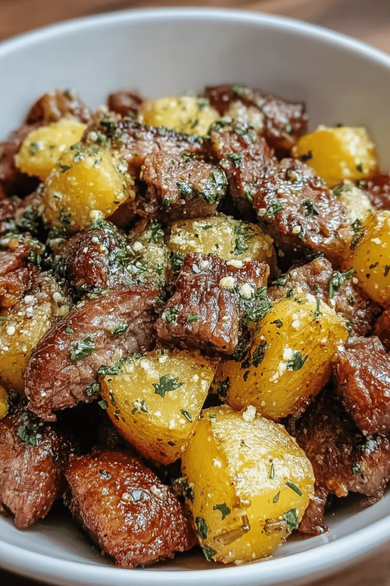 Air Fryer Garlic Steak Potatoes 27.Png
